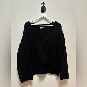 Princess Polly Black Cardigan Sweater